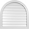 Ekena Millwork Round Top Surface Mount PVC Gable Vent: Functional, w/ 2"W x 1-1/2"P Brickmould Frame, 28"W x 28"H GVPRT28X2802SF - alternate 1
